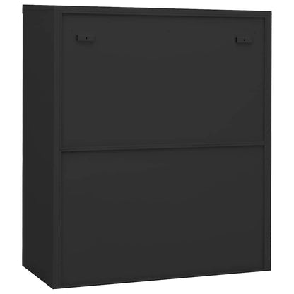 vidaXL Office Cabinet Anthracite 90x40x105 cm Steel