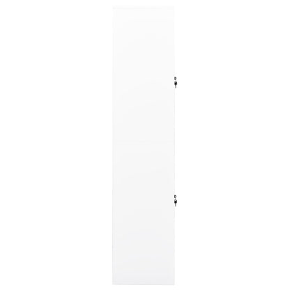 vidaXL Office Cabinet White 90x40x180 cm Steel