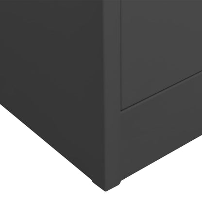 vidaXL Office Cabinet Anthracite 90x40x180 cm Steel