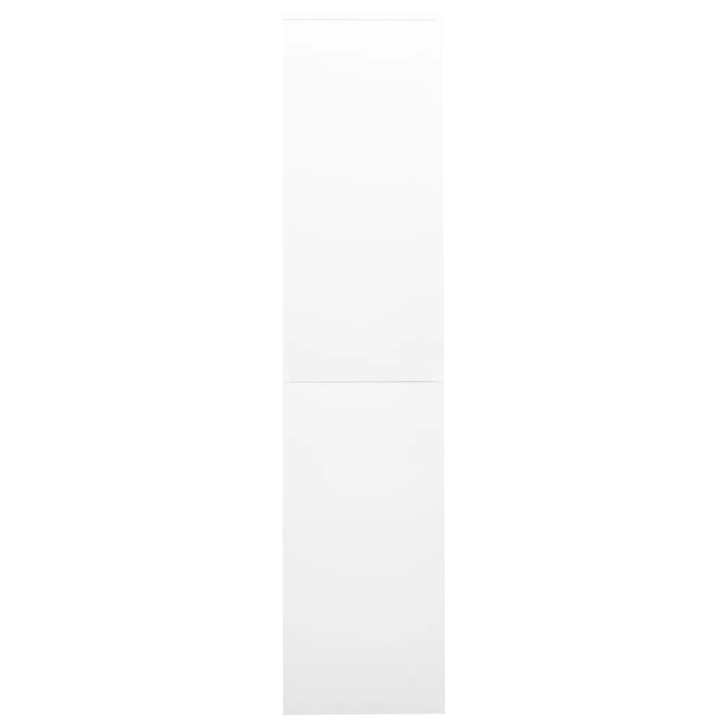 vidaXL Office Cabinet | White | Steel | 90x40x180 cm | Sliding Components