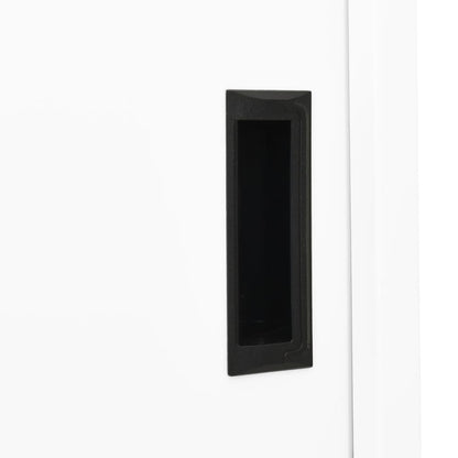 vidaXL Office Cabinet | White | Steel | 90x40x180 cm | Sliding Components