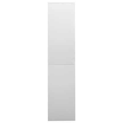 vidaXL Office Cabinet | Light Grey | Steel | Large | Office Cabinet