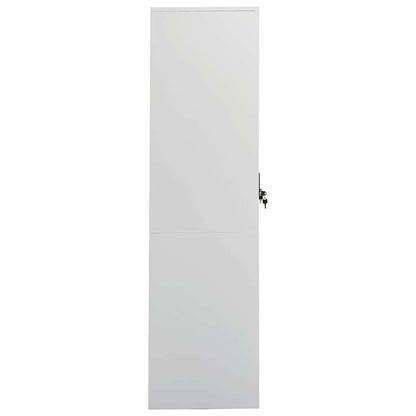 335967 vidaXL Wardrobe Light Grey 80x50x180 cm Steel
