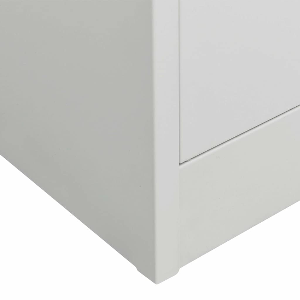 335967 vidaXL Wardrobe Light Grey 80x50x180 cm Steel
