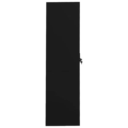 vidaXL Wardrobe Black 80x50x180 cm Steel