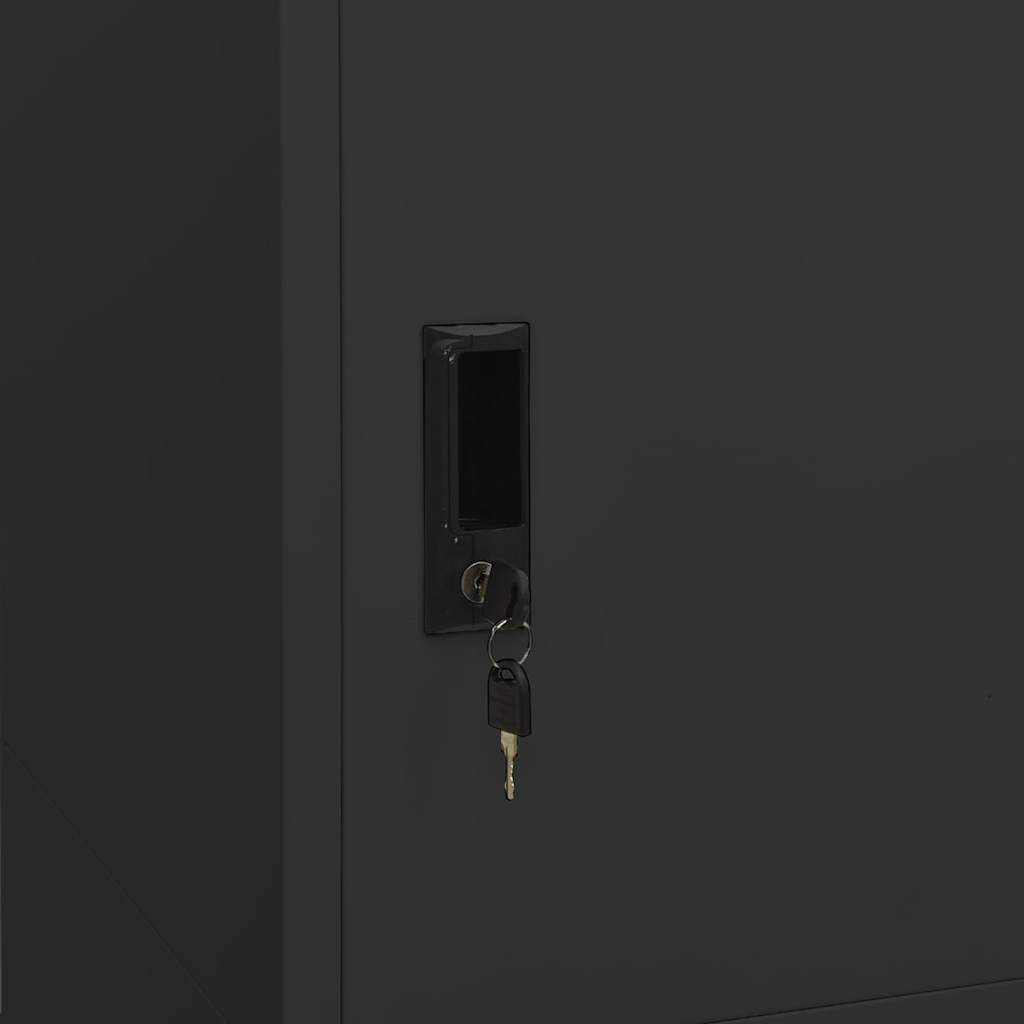 335969 vidaXL Wardrobe Anthracite 80x50x180 cm Steel