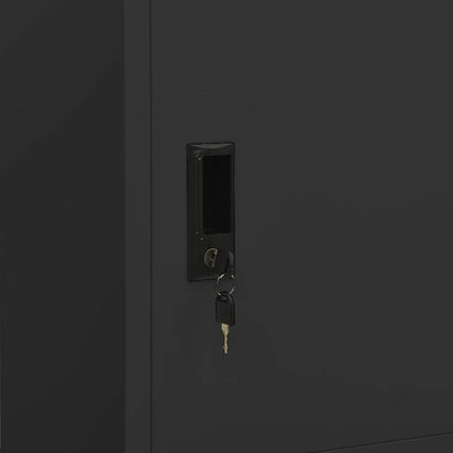 335969 vidaXL Wardrobe Anthracite 80x50x180 cm Steel