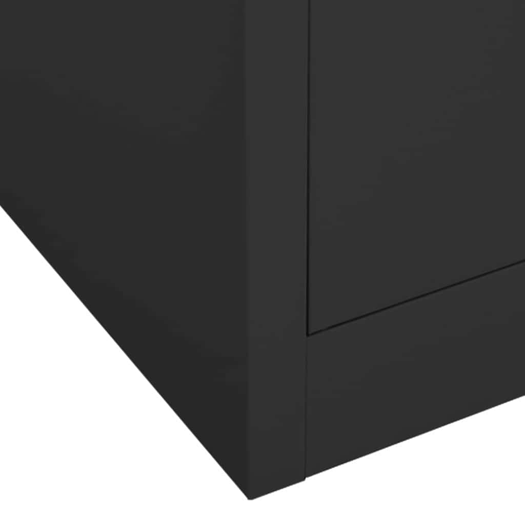 335969 vidaXL Wardrobe Anthracite 80x50x180 cm Steel