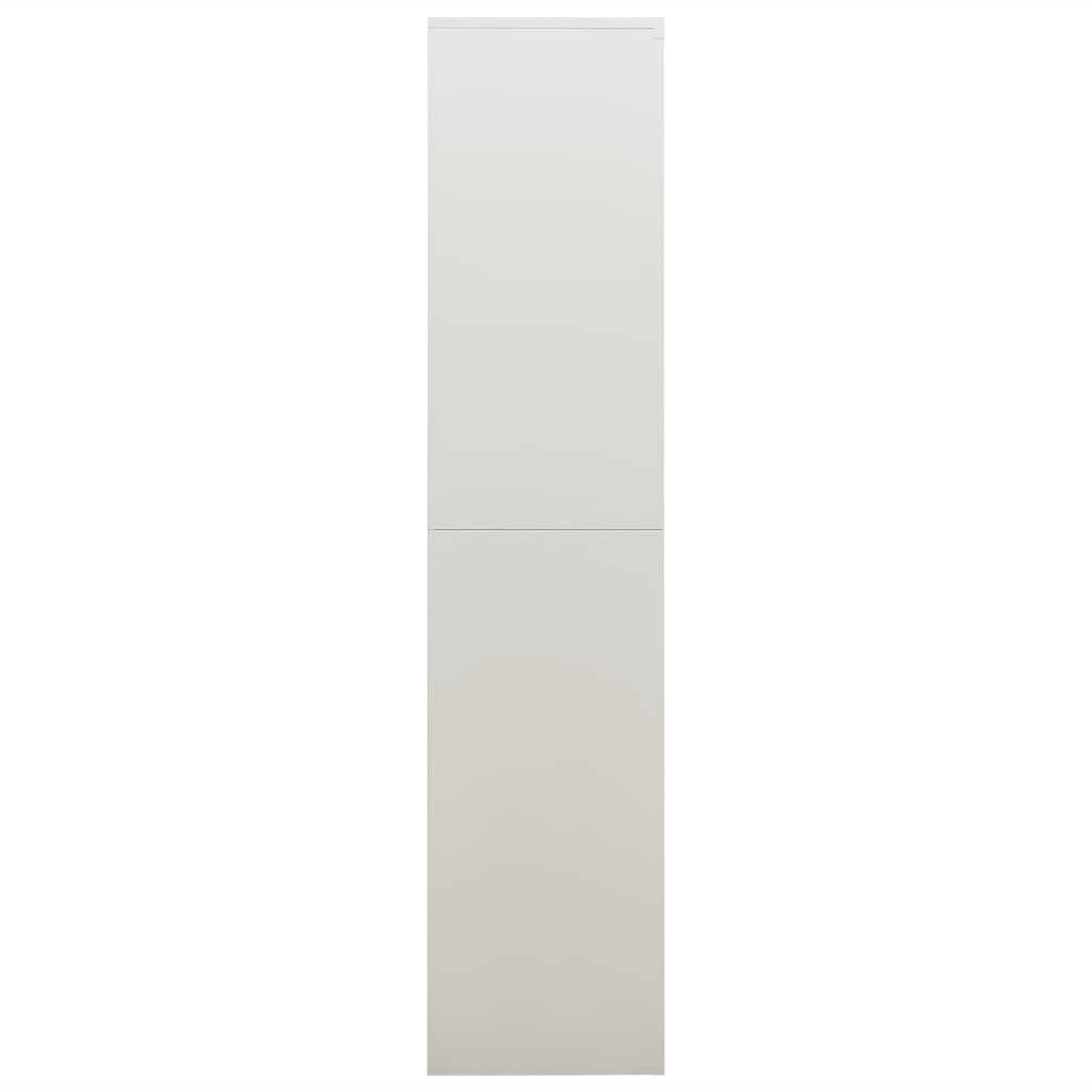 vidaXL Locker Cabinet Light Grey 90x40x180 cm Steel
