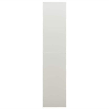vidaXL Locker Cabinet Light Grey 90x40x180 cm Steel
