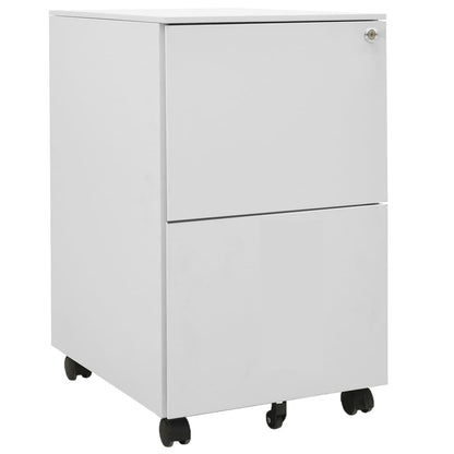 vidaXL File Cabinet | Light grey | Steel | 39x45x67 cm | File Cabinet