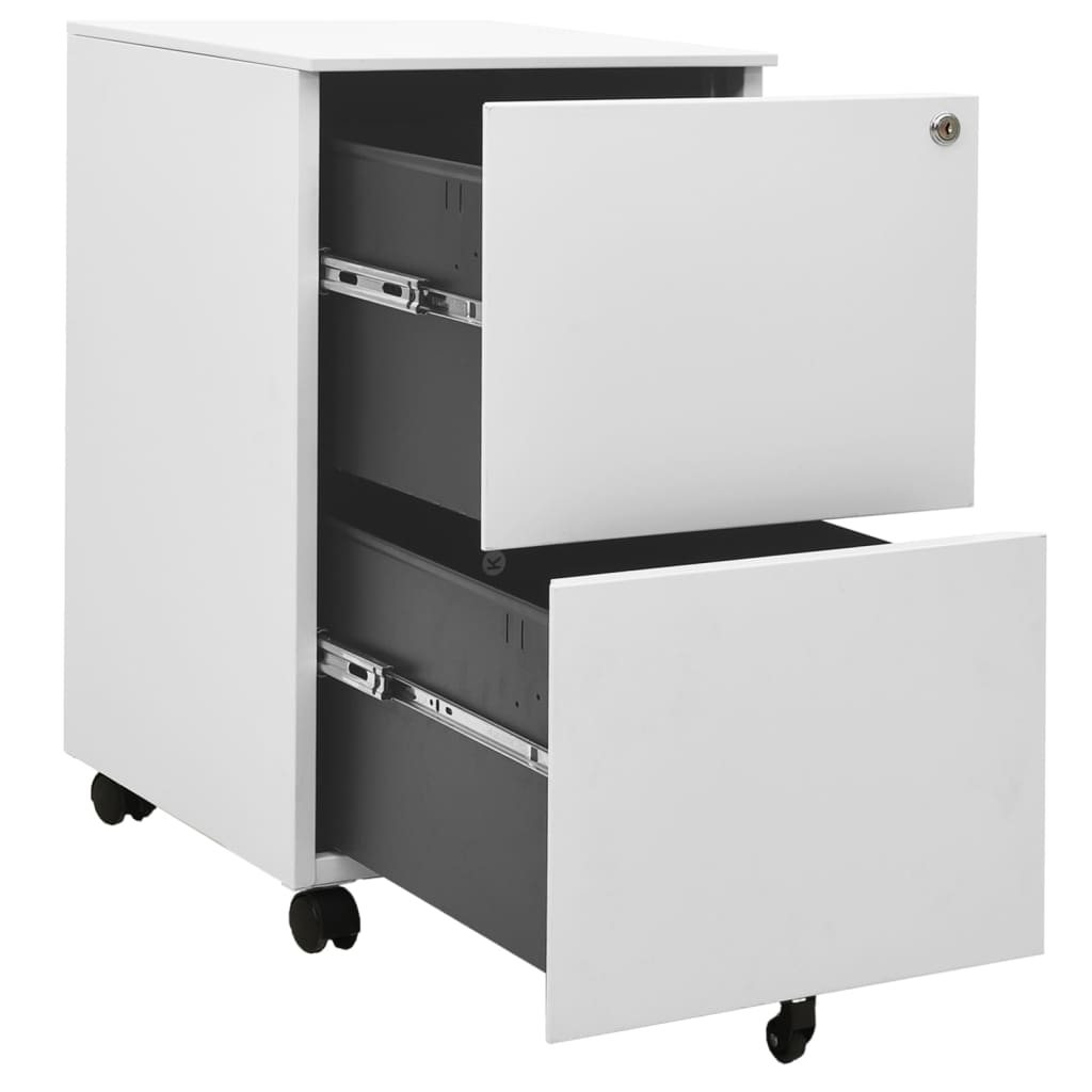 vidaXL File Cabinet | Light grey | Steel | 39x45x67 cm | File Cabinet