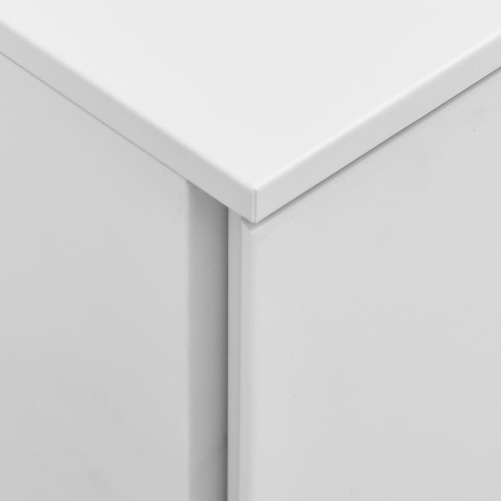 vidaXL File Cabinet | Light grey | Steel | 39x45x67 cm | File Cabinet