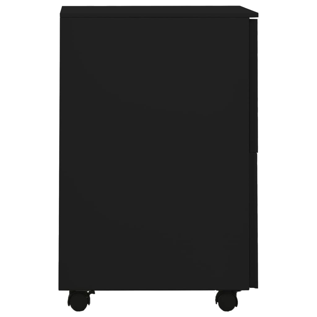 vidaXL File Cabinet | Black | Steel | 39x45x67 cm | File Cabinet | Rectangular