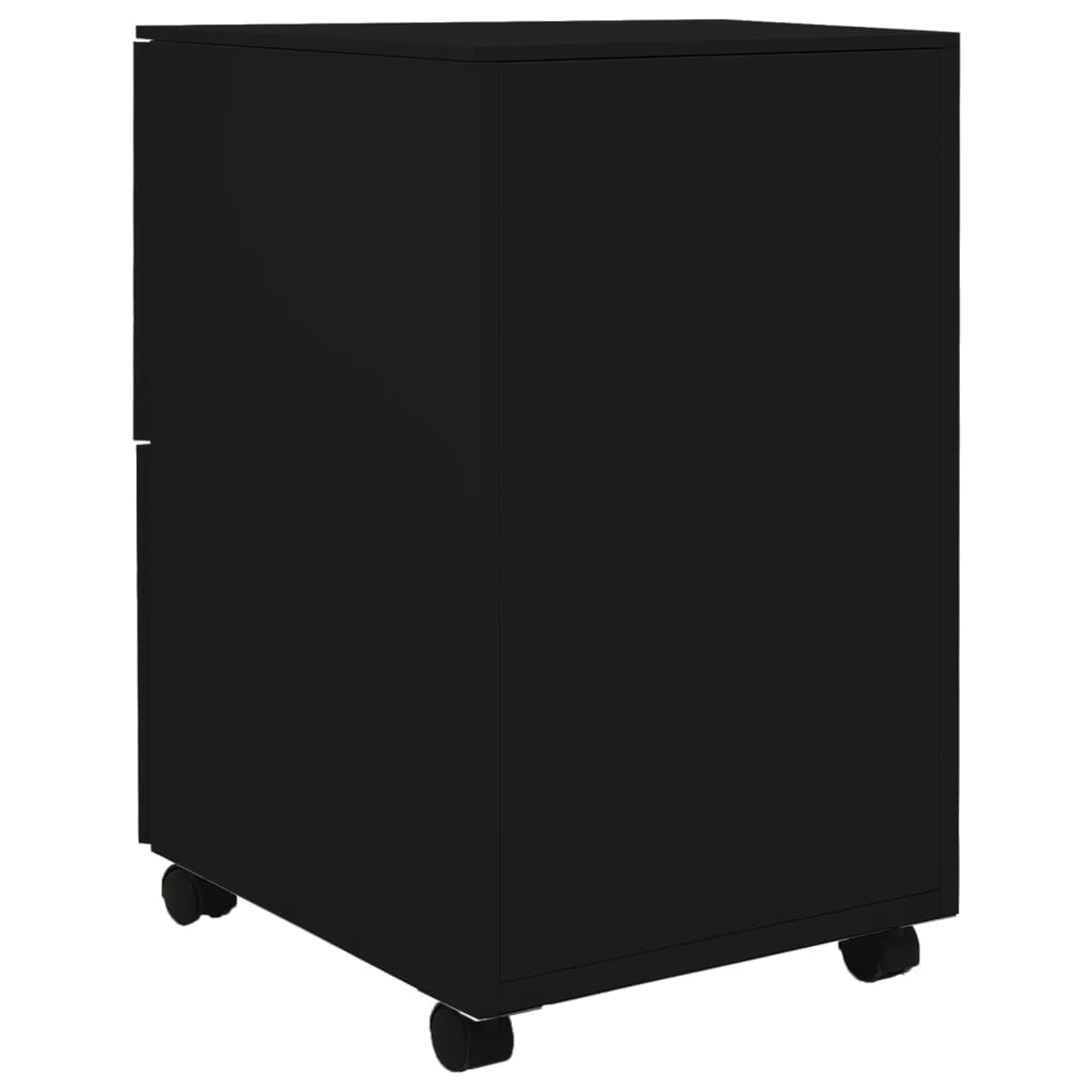 vidaXL File Cabinet | Black | Steel | 39x45x67 cm | File Cabinet | Rectangular