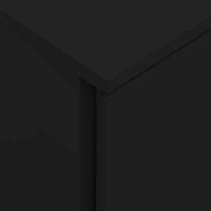 vidaXL File Cabinet | Black | Steel | 39x45x67 cm | File Cabinet | Rectangular