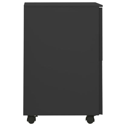 vidaXL Mobile File Cabinet Anthracite 39x45x67 cm Steel