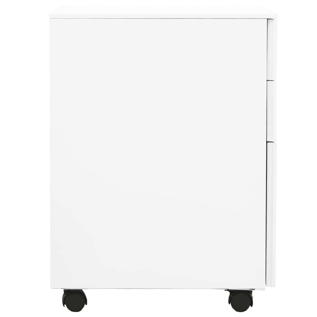 vidaXL File Cabinet | White | Steel | Standard | Filing Cabinet | Rectangular