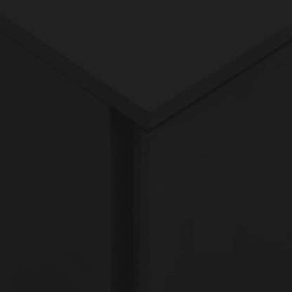 vidaXL Mobile File Cabinet Black 39x45x60 cm Steel