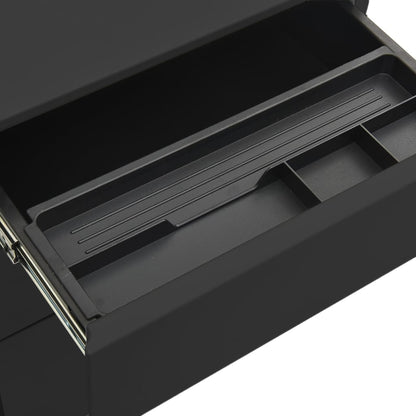 vidaXL Mobile File Cabinet Anthracite 39x45x60 cm Steel