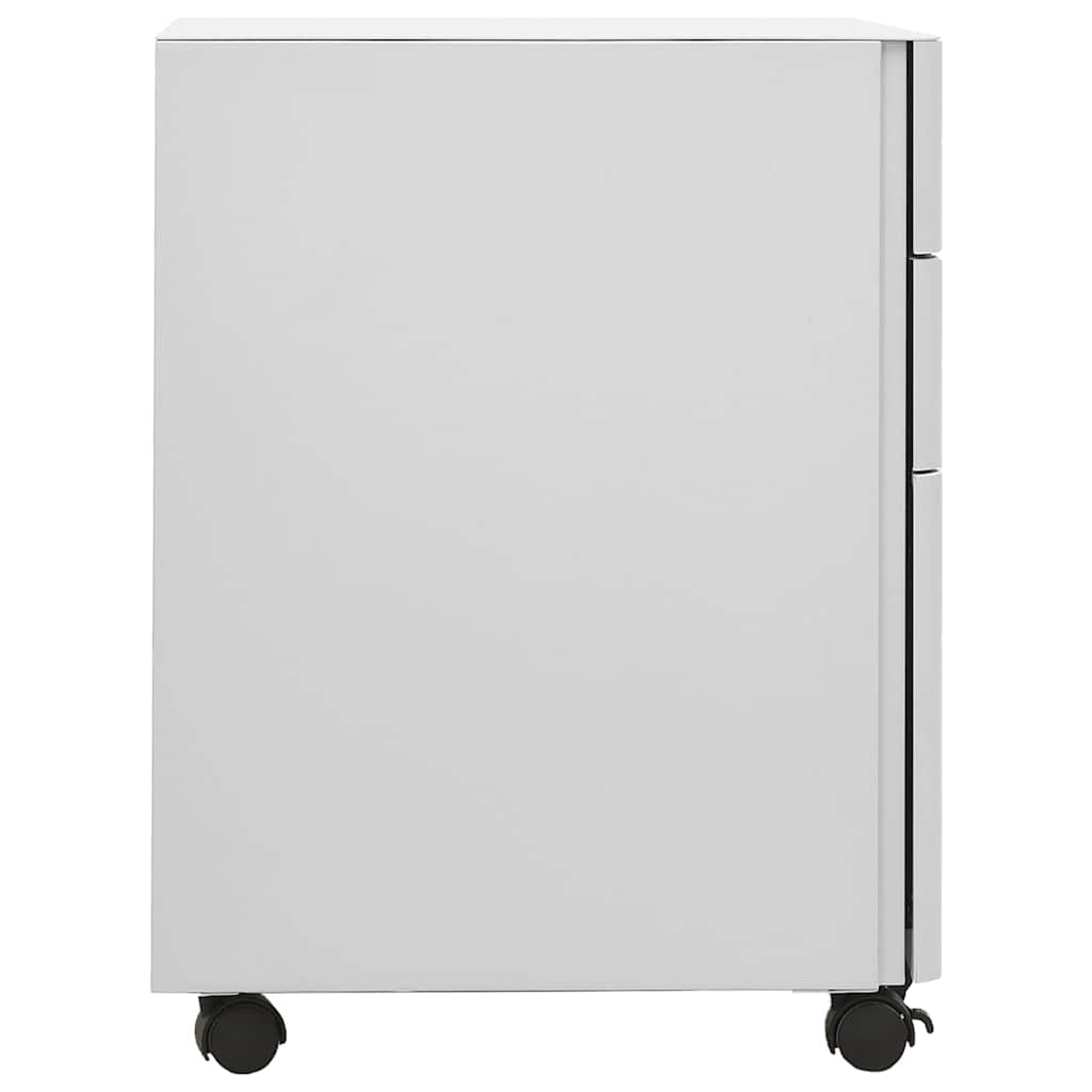 vidaXL Mobile File Cabinet Light Grey 30x45x59 cm Steel