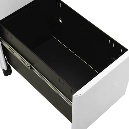 vidaXL Mobile File Cabinet Light Grey 30x45x59 cm Steel