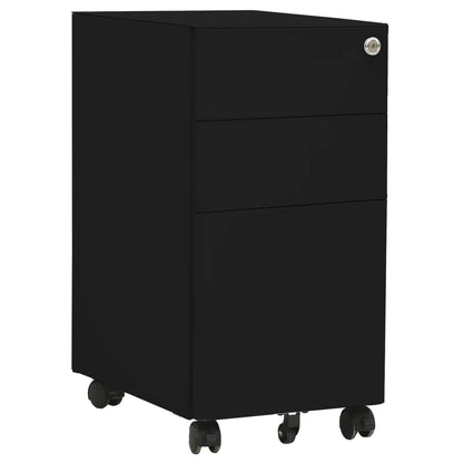 vidaXL File Cabinet | Black | Steel | File Cabinet | Rectangular | Modern