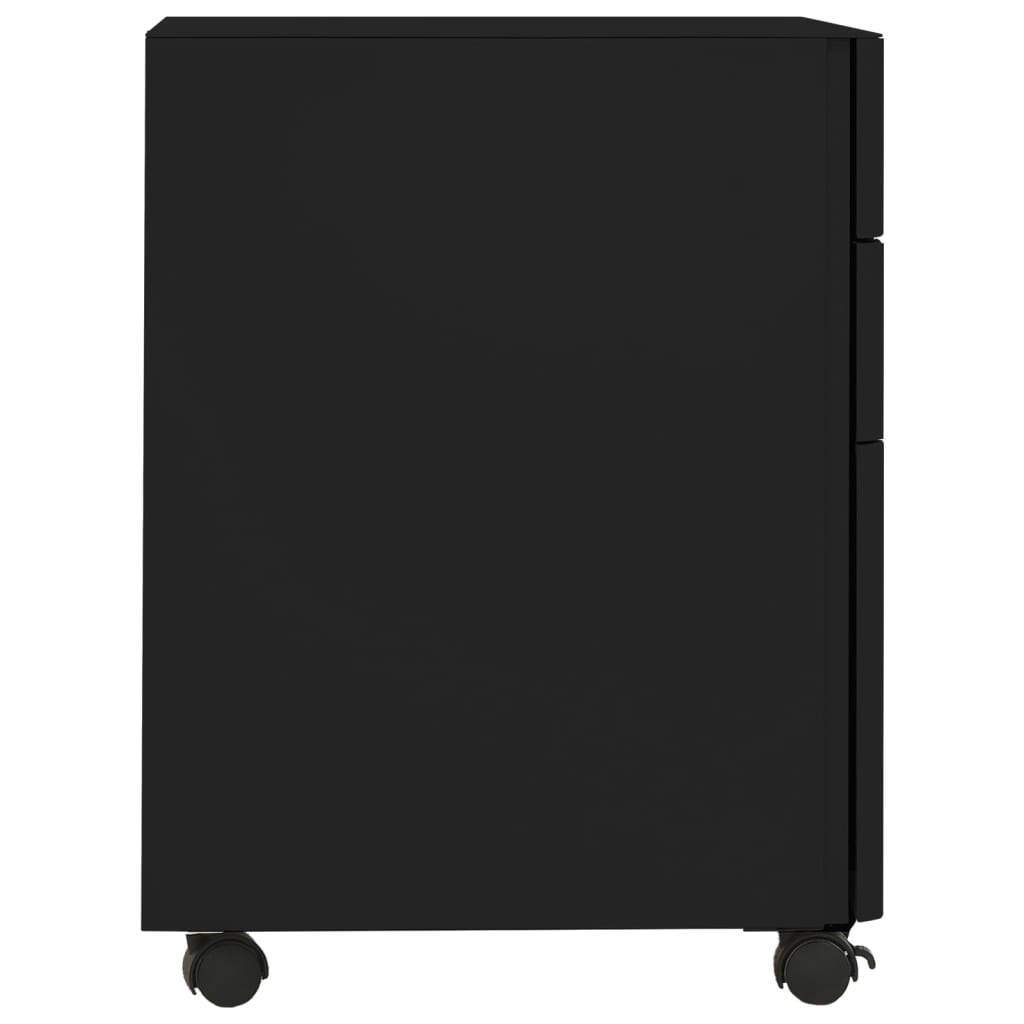 vidaXL File Cabinet | Black | Steel | File Cabinet | Rectangular | Modern