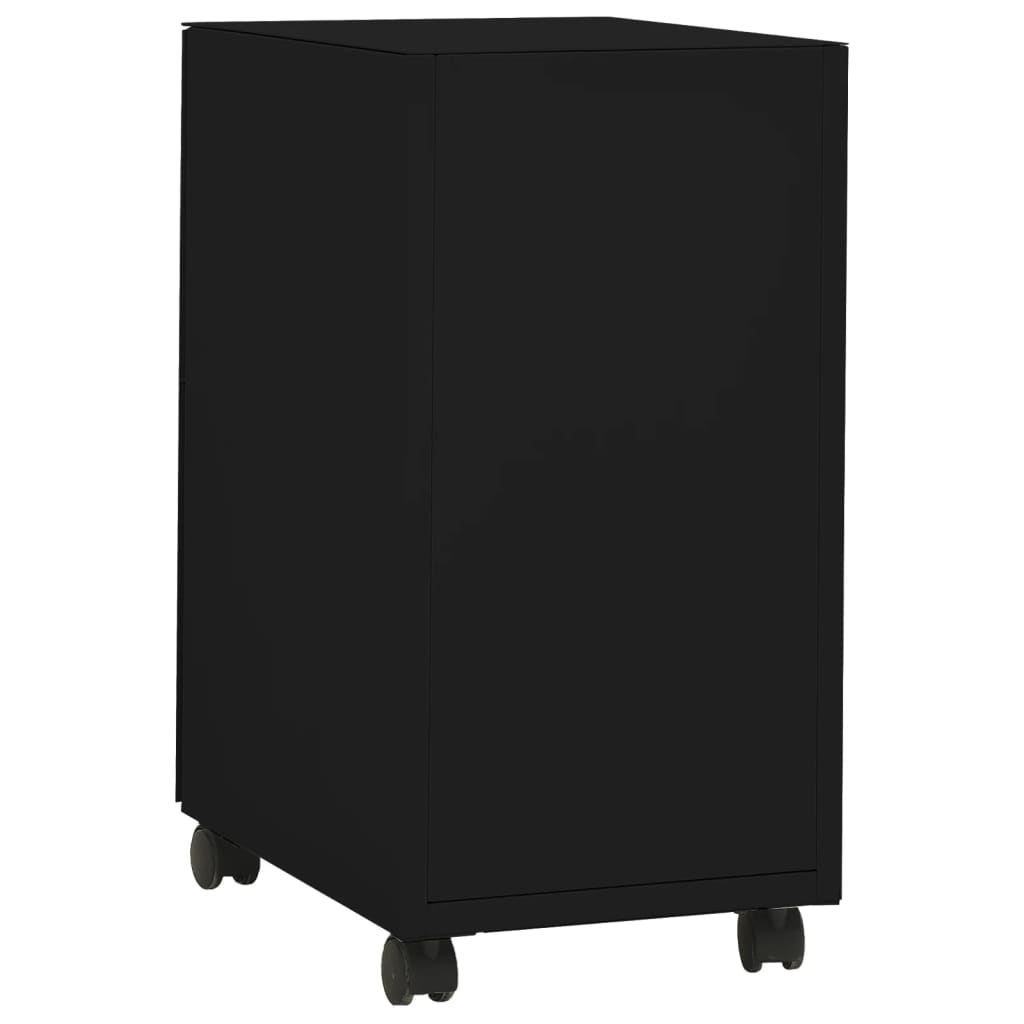 vidaXL File Cabinet | Black | Steel | File Cabinet | Rectangular | Modern