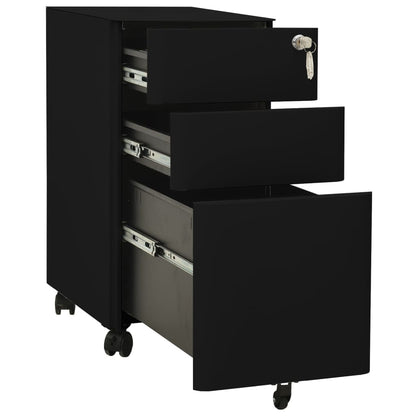 vidaXL File Cabinet | Black | Steel | File Cabinet | Rectangular | Modern