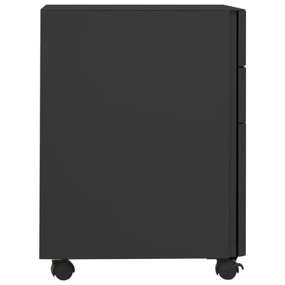 vidaXL File Cabinet | Anthracite | Steel | 30x45x59 cm | Drawers | File Cabinet