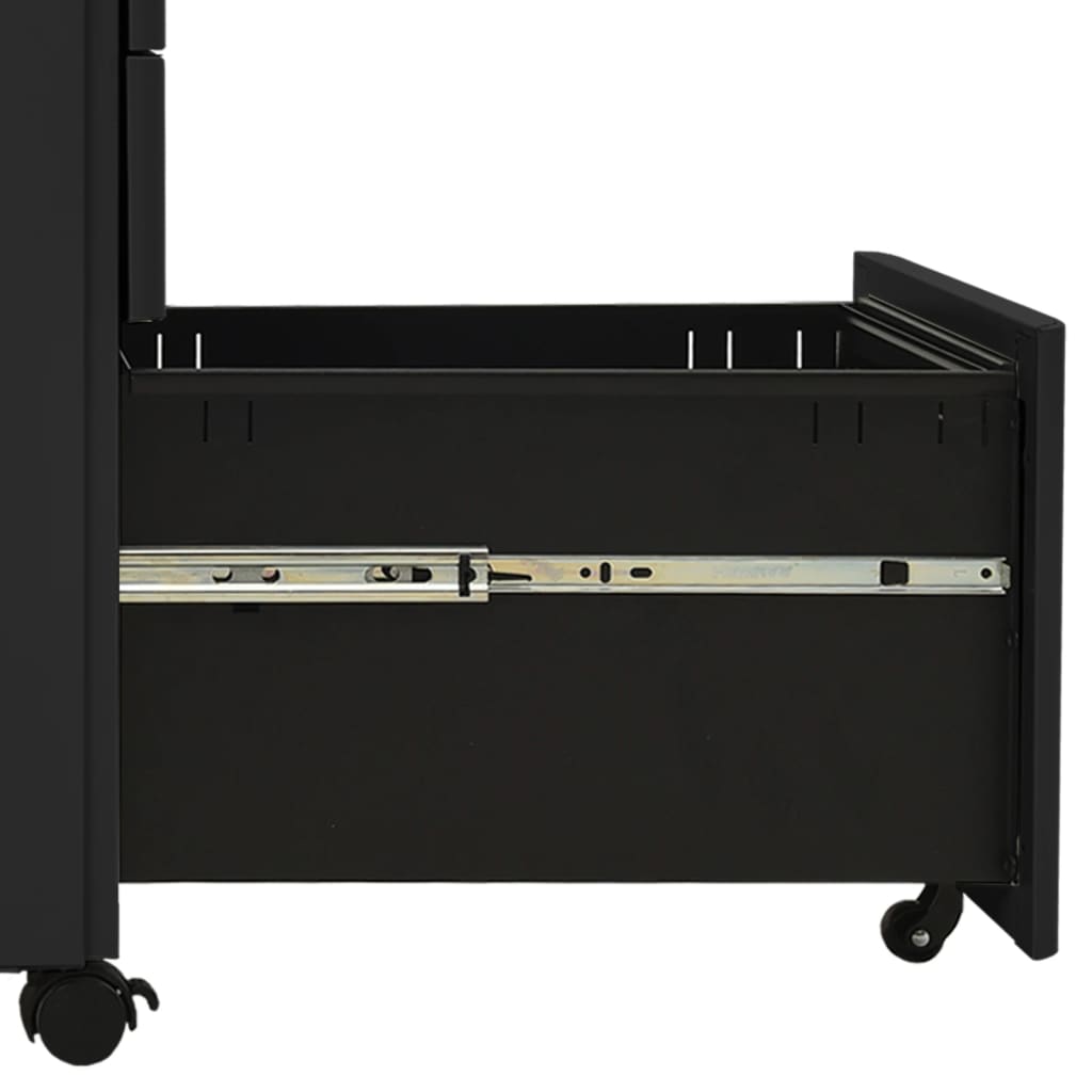vidaXL File Cabinet | Anthracite | Steel | 30x45x59 cm | Drawers | File Cabinet