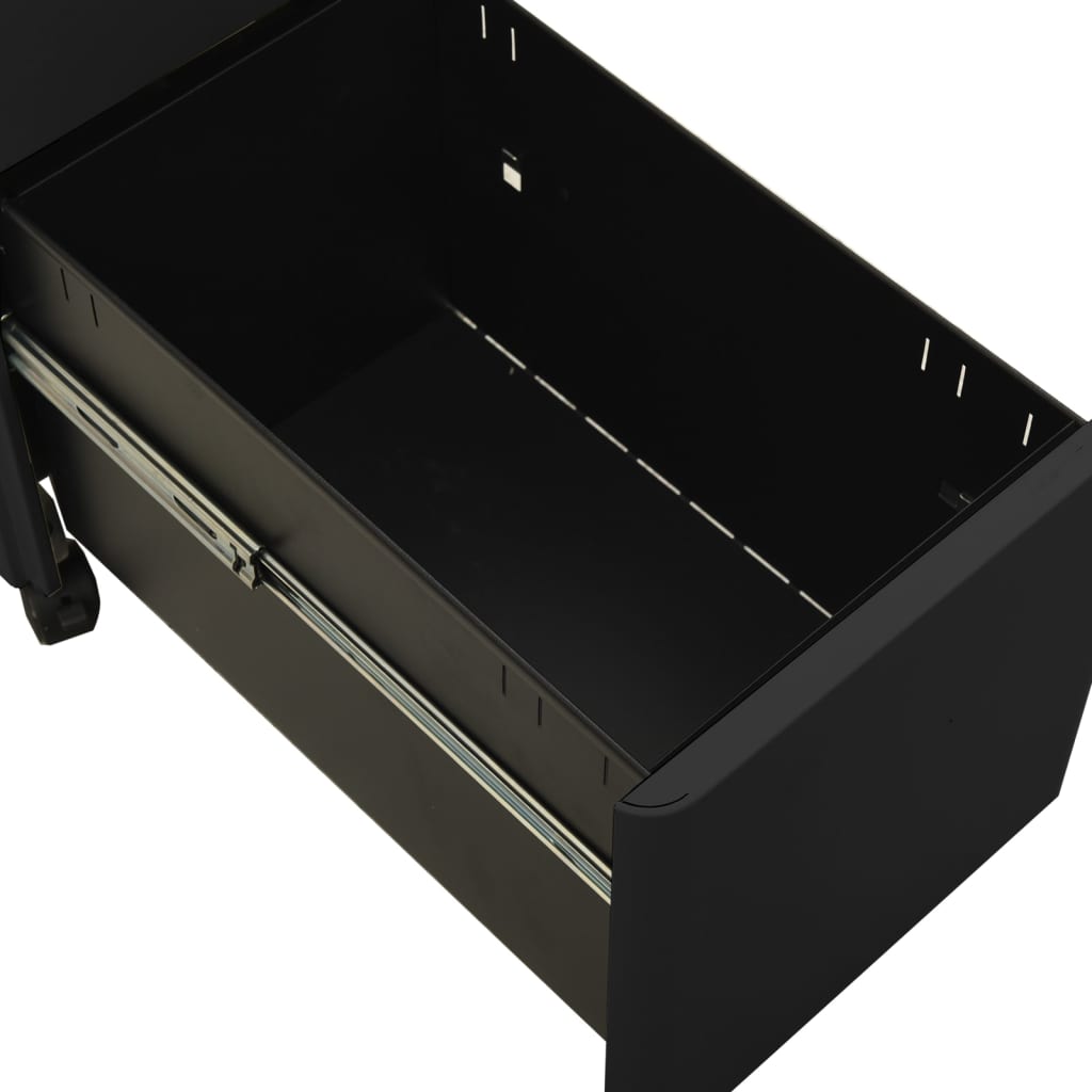 vidaXL File Cabinet | Anthracite | Steel | 30x45x59 cm | Drawers | File Cabinet