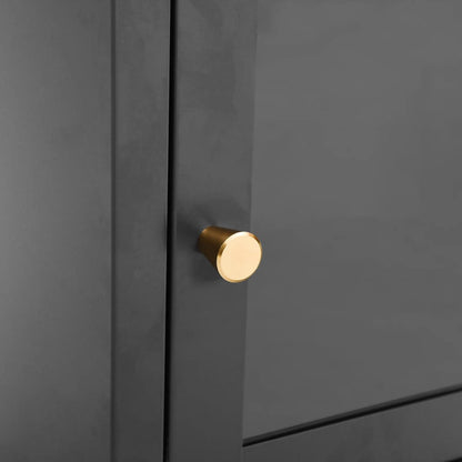 vidaXL Nightstand Anthracite 40x30x54.5 cm Steel and Glass