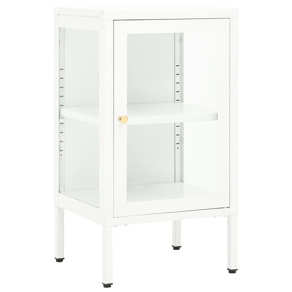 vidaXL Sideboard 38x35x70 cm Metal and Glass