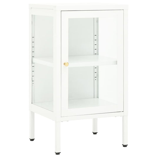 vidaXL Sideboard 38x35x70 cm Metal and Glass
