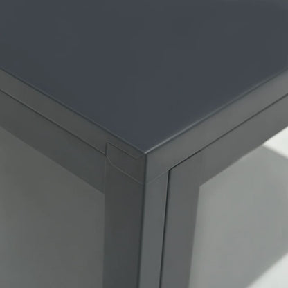 vidaXL Sideboard Anthracite 38x35x70 cm Steel and Glass