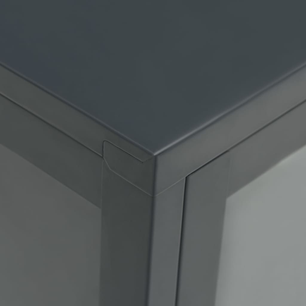 vidaXL Sideboard Anthracite 70x35x70 cm Steel and Glass