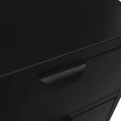 vidaXL Sideboard | Black | Steel | Medium | Sideboard | Rectangular | Modern