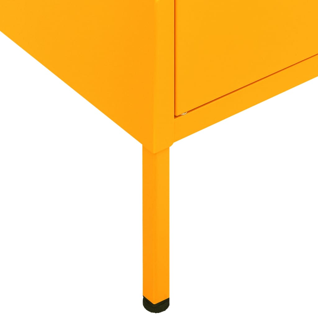 vidaXL Storage Cabinet | Mustard Yellow | Steel | Medium | Storage Cabinet