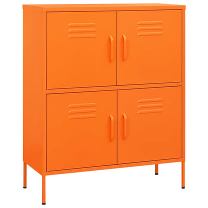 vidaXL Storage Cabinet | Orange | Steel | Medium | Storage Cabinet | Rectangular