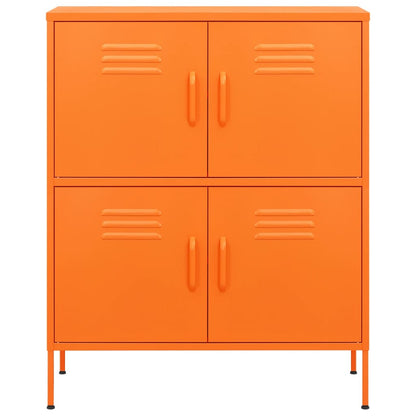 vidaXL Storage Cabinet | Orange | Steel | Medium | Storage Cabinet | Rectangular