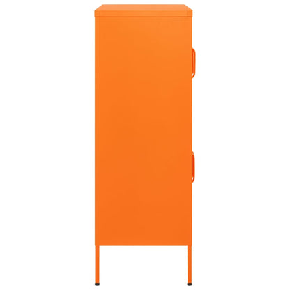 vidaXL Storage Cabinet | Orange | Steel | Medium | Storage Cabinet | Rectangular