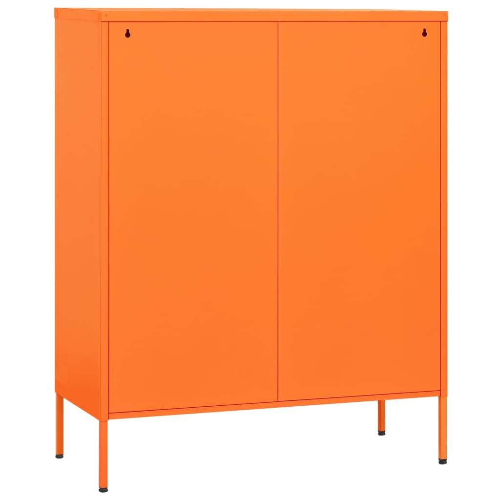 vidaXL Storage Cabinet | Orange | Steel | Medium | Storage Cabinet | Rectangular