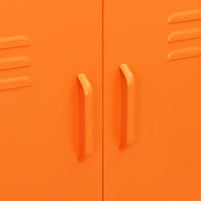 vidaXL Storage Cabinet | Orange | Steel | Medium | Storage Cabinet | Rectangular