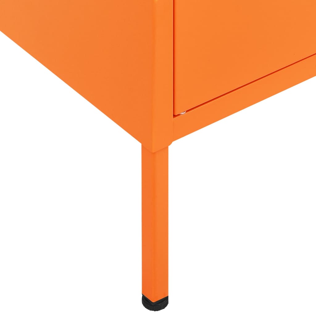 vidaXL Storage Cabinet | Orange | Steel | Medium | Storage Cabinet | Rectangular
