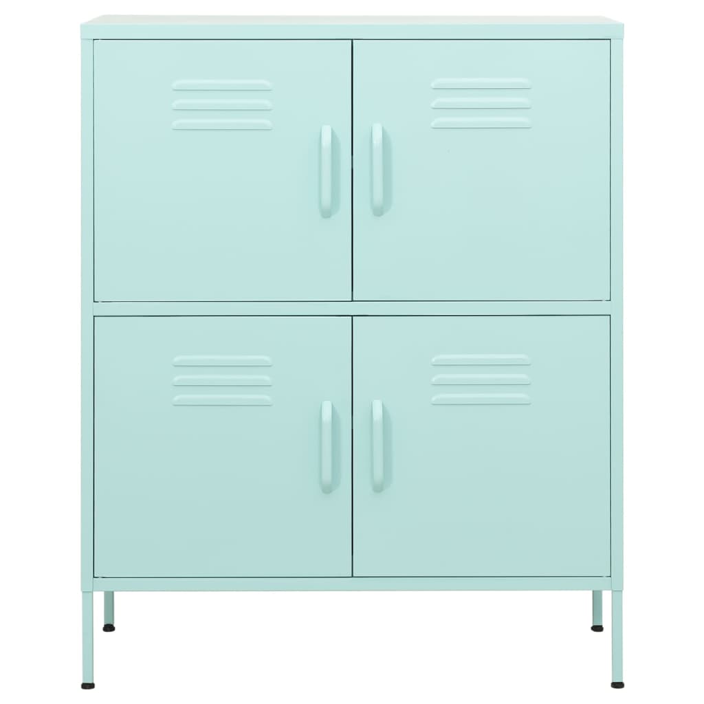 vidaXL Storage Cabinet Mint 80x35x101.5 cm Steel
