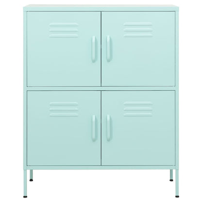 vidaXL Storage Cabinet Mint 80x35x101.5 cm Steel