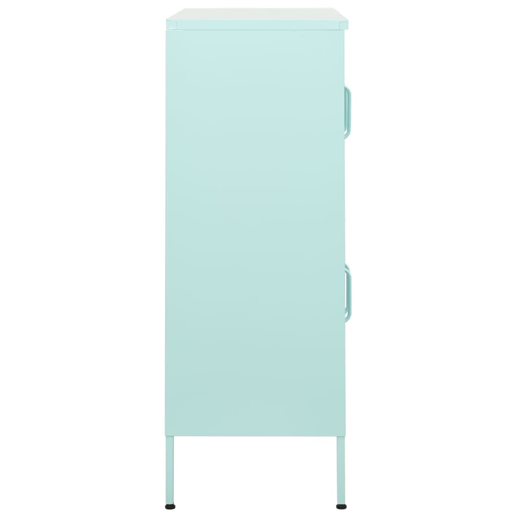 vidaXL Storage Cabinet Mint 80x35x101.5 cm Steel