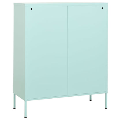 vidaXL Storage Cabinet Mint 80x35x101.5 cm Steel